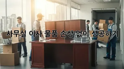 사무실 이사, 물품 손상 없이 성공하기!