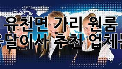 예천 유천면 가리 원룸 이사, 용달이사 추천 업체는?